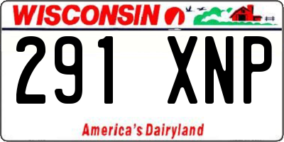 WI license plate 291XNP