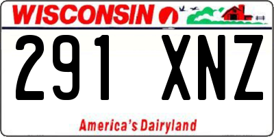 WI license plate 291XNZ