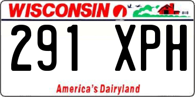 WI license plate 291XPH