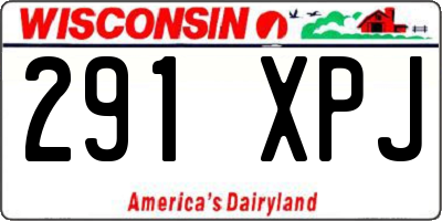 WI license plate 291XPJ