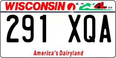 WI license plate 291XQA
