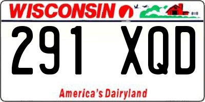 WI license plate 291XQD