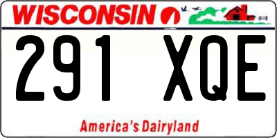 WI license plate 291XQE