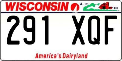WI license plate 291XQF