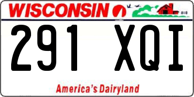 WI license plate 291XQI