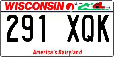WI license plate 291XQK