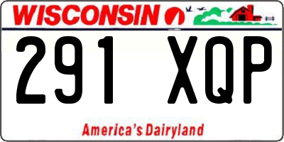 WI license plate 291XQP