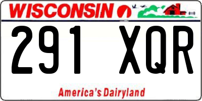 WI license plate 291XQR