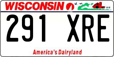 WI license plate 291XRE