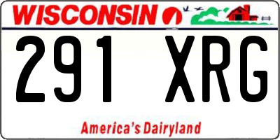 WI license plate 291XRG