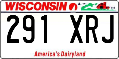 WI license plate 291XRJ