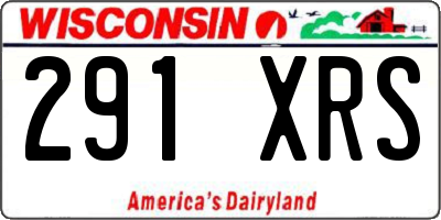WI license plate 291XRS