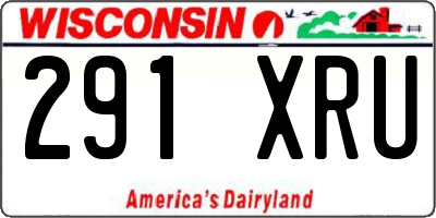WI license plate 291XRU