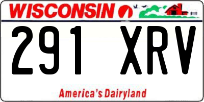 WI license plate 291XRV