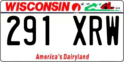 WI license plate 291XRW