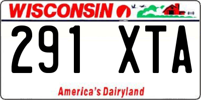 WI license plate 291XTA