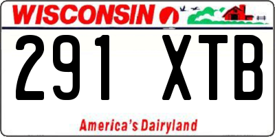 WI license plate 291XTB
