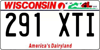 WI license plate 291XTI