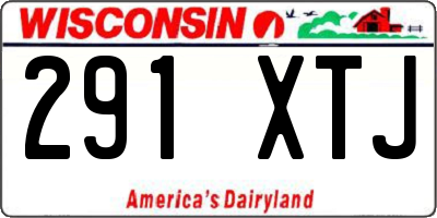 WI license plate 291XTJ