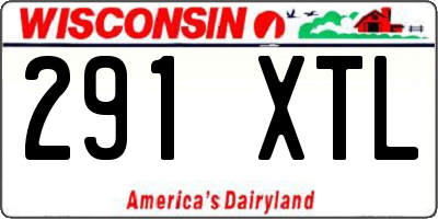 WI license plate 291XTL