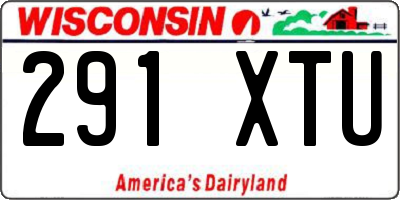 WI license plate 291XTU