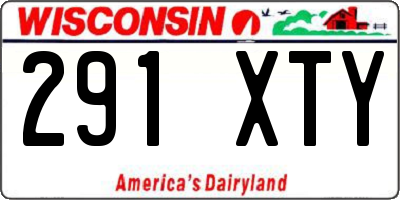 WI license plate 291XTY