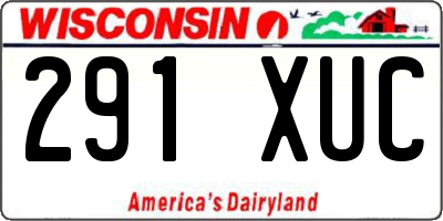 WI license plate 291XUC