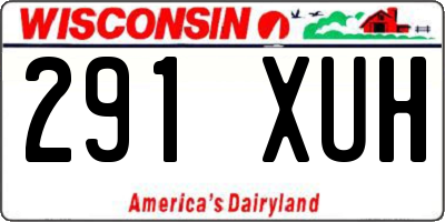 WI license plate 291XUH
