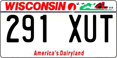 WI license plate 291XUT