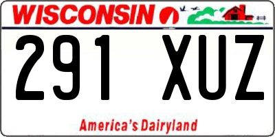 WI license plate 291XUZ