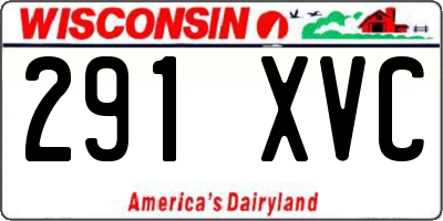WI license plate 291XVC