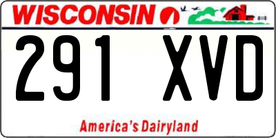 WI license plate 291XVD