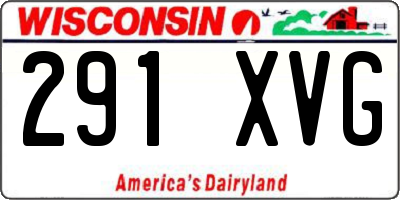 WI license plate 291XVG