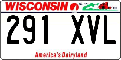 WI license plate 291XVL