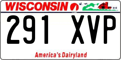 WI license plate 291XVP