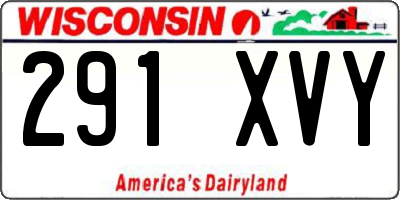 WI license plate 291XVY