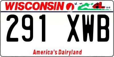 WI license plate 291XWB