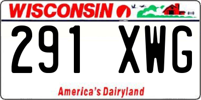 WI license plate 291XWG