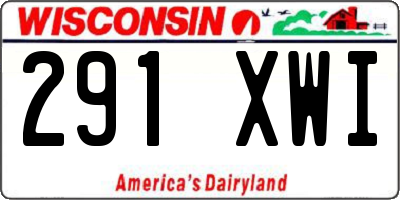 WI license plate 291XWI
