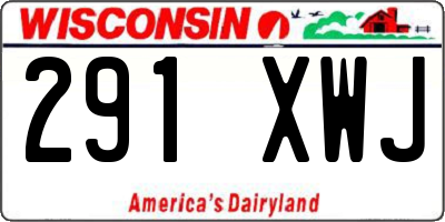 WI license plate 291XWJ