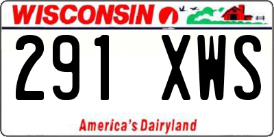 WI license plate 291XWS
