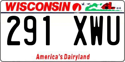 WI license plate 291XWU