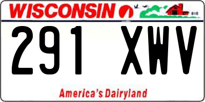 WI license plate 291XWV