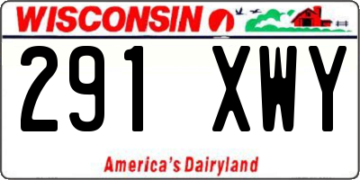 WI license plate 291XWY