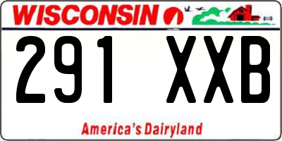 WI license plate 291XXB