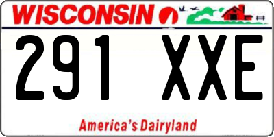 WI license plate 291XXE