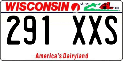 WI license plate 291XXS
