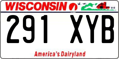 WI license plate 291XYB