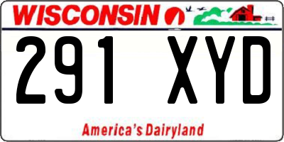 WI license plate 291XYD