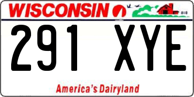WI license plate 291XYE
